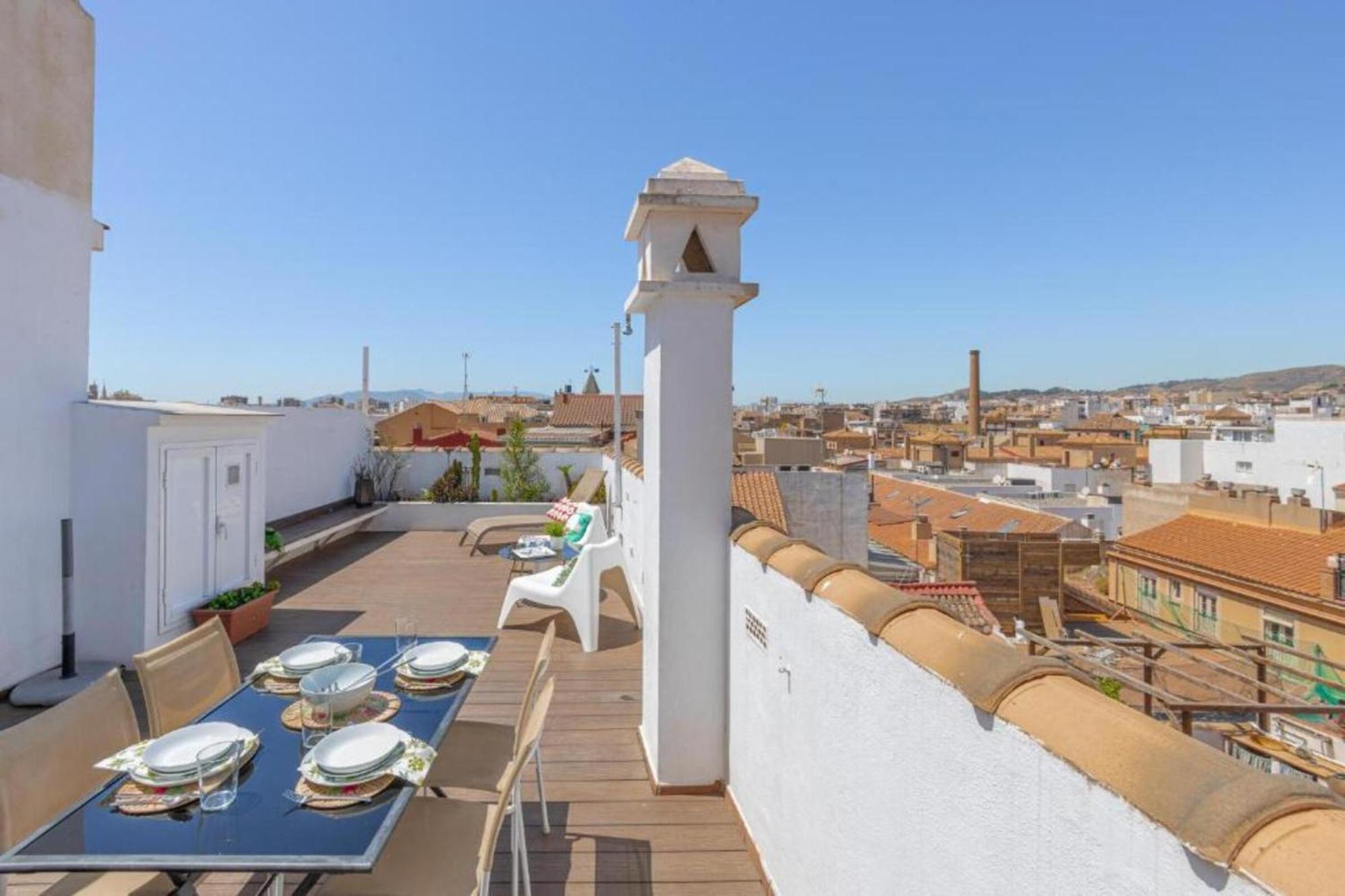 C20 - Adorable Apartment In The Center With Sun Terrace Málaga Extérieur photo